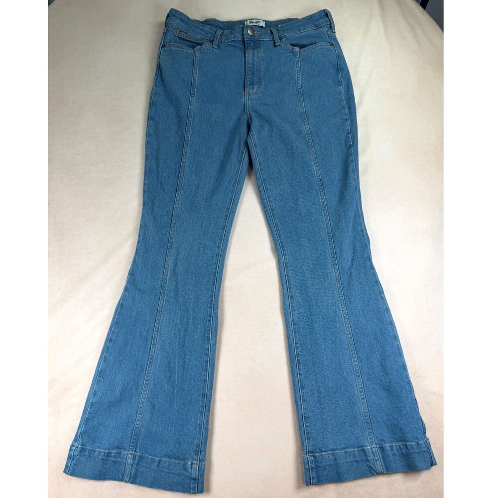Wrangler Retro High Rise Trouser Jeans Womens 32x34 Bootcut Stretch Western